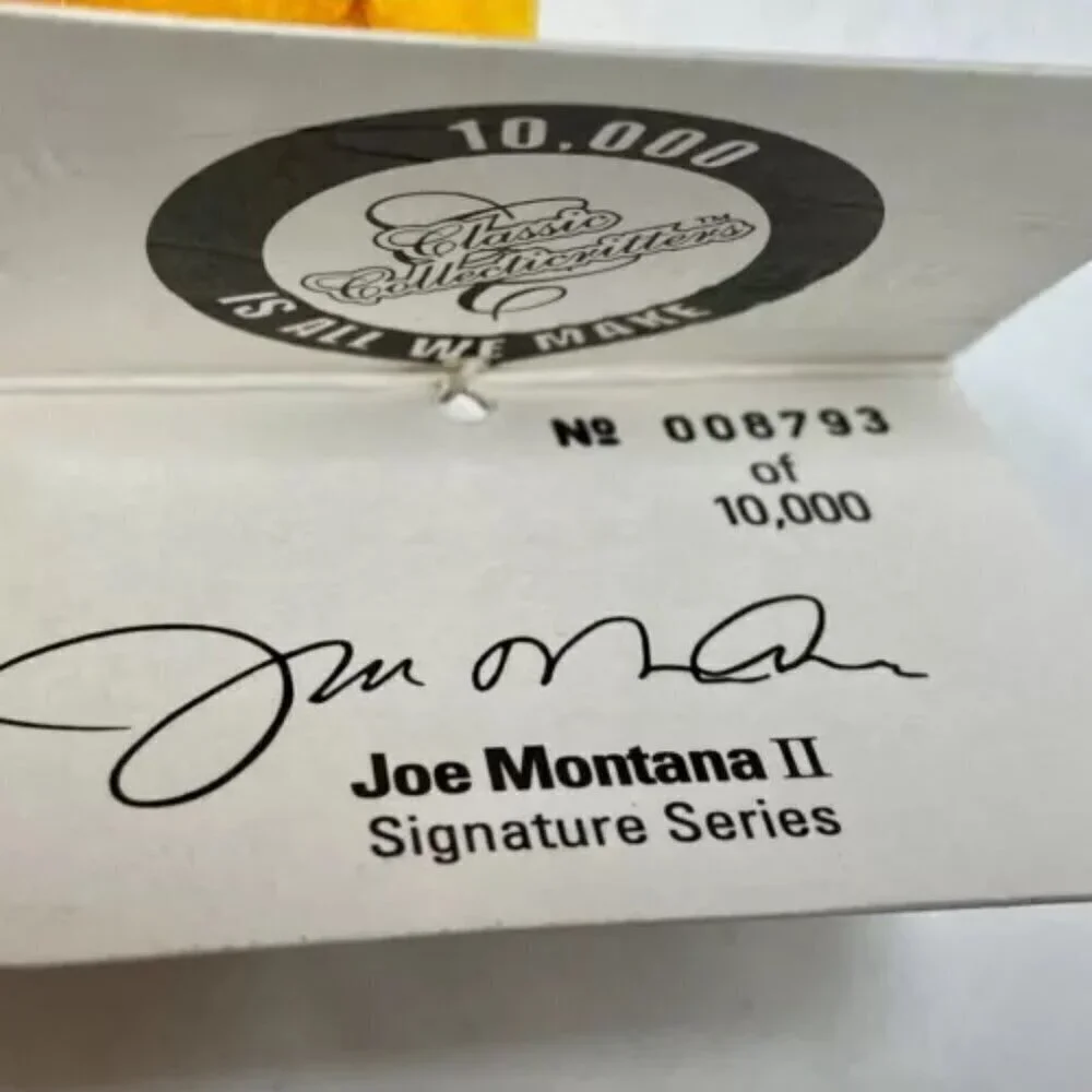 Joe Montana Signature Series Plush Bear Limited Edition 8793 Collecticritters 9”
